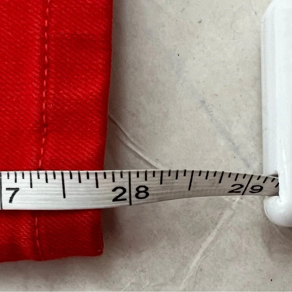 Eileen Fisher red mid-rise skinny jeans size Organic Cotton Stretchy Size 16 - Picture 5 of 9